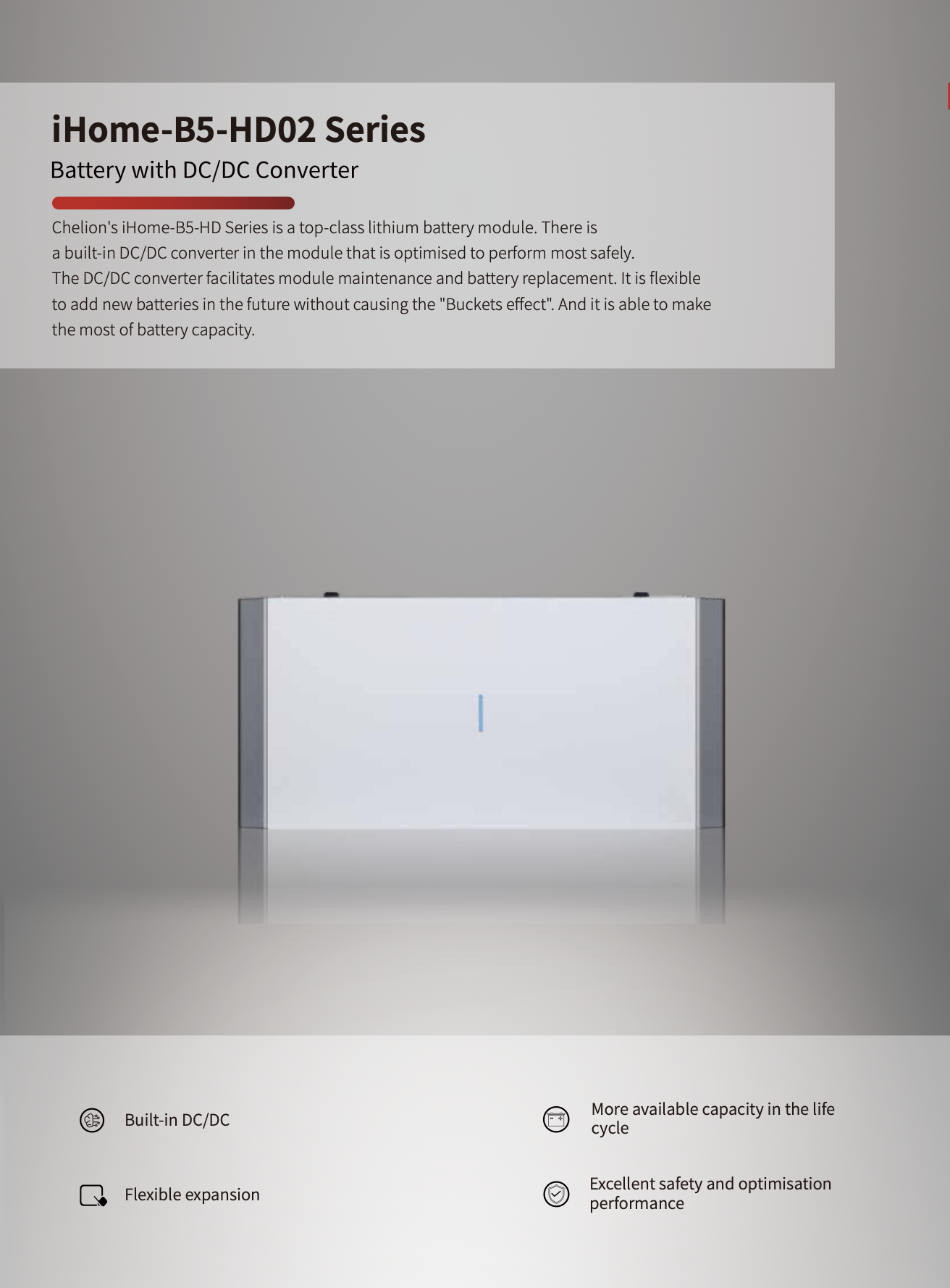 5 kWh Chelion iHome-B5-HD02 Battery