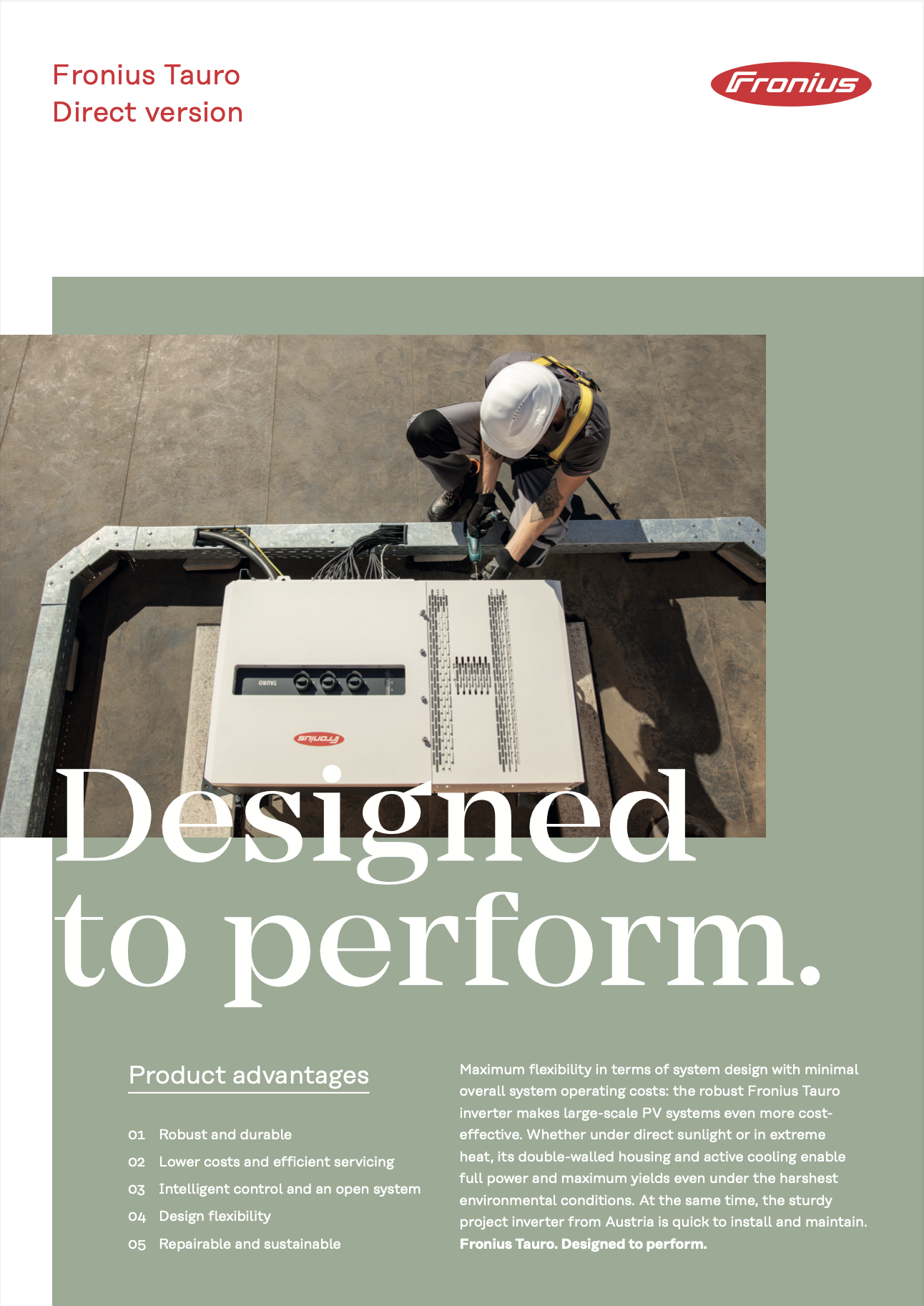 Fronius TAURO ECO 100-3-D Inverter